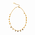 Colar Gotinhas Dourado - Imagem 1