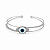 Bracelete Olho Grego Aço - Imagem 1