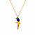 Colar Arara Azul e Amarelo - Imagem 2