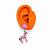Brinco Zebra Pink - Imagem 2