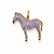 Pingente Zebra Lilás - Imagem 1