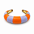Bracelete Listrado Lilas e Laranja - Imagem 1