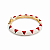Pulseira Fininha Off e Vermelho - Imagem 1