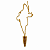Colar Longo Dente Marrom - Imagem 1