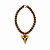 Colar Dente Bolotas Marrom - Imagem 1