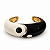 Bracelete Yin Yang Preto e Branco - Imagem 1