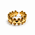 Anel Dourado Garras - Imagem 1