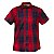 Camisa Masculina Made in Mato Xadrez Lia Manga Curta Vermelho - Imagem 1