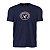 Camiseta Masculina Estampada Azul Marinho Vintage Oval - Imagem 1