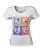 Camiseta Long Feminina Rooster Pop Art Branca - Imagem 1