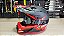 Capacete LS2 MX437 Fast Roar - Preto e Vermelho - Número 58 + Óculos 100% Strata2 Black - Imagem 2