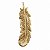 Pena Decorativa Dourada 22,5cm - Imagem 1