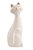 Gato Decorativo Branco 20cm Mart - Imagem 1