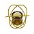 Porta Vela Metal Dourado 14x10cm Rojemac - Imagem 2