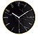 Relógio de Parede Marmorizado Preto e Dourado Mart - Imagem 1