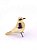 Pássaro Decorativo Dourado 11cm Nataluz - Imagem 1
