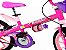 Bicicleta Aro 16 Top Girls Rosa e Lilás - Imagem 3
