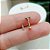 Piercing Barrinha Zircônias Labret Com Topo Folheado - Imagem 4
