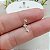 Piercing Cluster Com Zircônias Labret Com Topo Prata - Imagem 1