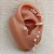 Piercing Para Conch Cravejado Largo Em Prata - Imagem 2