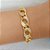 Pulseira Elos Cravejados Com Banho de Ouro - Imagem 1