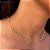 Choker Trabalhada Em Gota Com Banho De Ouro - Imagem 1