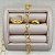 Kit Basic - Argola Lisa Com Choker Elos Com Banho De Ouro - Imagem 6