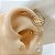Piercing Argola Cravejada Com Banho De Ouro - Imagem 2