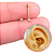 Piercing Ponto De Luz 2 mm Zircônia Em Aço Cirúrgico - PVD Dourado - Imagem 1