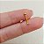 Piercing Ponto de Luz Estrela Zircônia 3 mm Aço Cirúrgico - PVD Dourado - Imagem 5