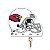 Porta Chaves Licenciado NFL - Arizona Cardinals - Imagem 1