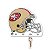 Porta Chaves Licenciado NFL - San Francisco 49ers - Imagem 1