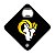Porta Copos c/ Abridor Licenciado NFL - Los Angeles Rams (Preto) - Imagem 1