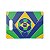 Tábua de Carne de Vidro 35x25 - Bola Copa do Mundo - Imagem 1