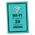 Placa Decorativa 24x16 - WI-FI (azul) - Imagem 1