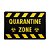 Capacho 60x40cm - QUARANTINE ZONE - Imagem 2