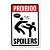 Placa Decorativa 24x16 - PROIBIDO SPOILER - Imagem 1