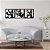 Quadro Vazado Panda Mdf Preto 3mm - 30cmx30cm - Imagem 2