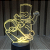 Luminaria Led Personalizado em Acrílico - Tema Personagens - Imagem 1