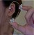 Brinco Ear Cuff Borboleta e Franja banhado à ouro 18k - Imagem 2