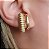 Brinco Ear Hook Duplo Banhado à Ouro 18k - Imagem 3