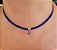 Colar Choker com Cristal Azul e Olho Grego - Imagem 4