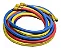 Suryha R12 R22 R134 R404 Manifold Conjunto Mangueiras 90cm - Imagem 3