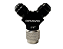 Adaptador Y Multiportas Bravo 1/4 Femea X 3/8m X3/8m - Imagem 3