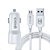 Kit Carregador Veicular - Dual USB - 2.4A + Cabo (HS-80v / HS-80c / HS-80i) - Imagem 8