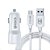 Kit Carregador Veicular - Dual USB - 2.4A + Cabo (HS-80v / HS-80c / HS-80i) - Imagem 4