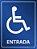 Placa Entrada Adaptada para Deficientes - Alumínio - Imagem 1