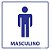 Placa para Sanitário Masculino - Poliestireno - Imagem 1