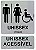 Kit Placa para Banheiro Acessível Unissex - Imagem 1
