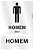 Kit Placas Para Banheiro - Homem - Imagem 1